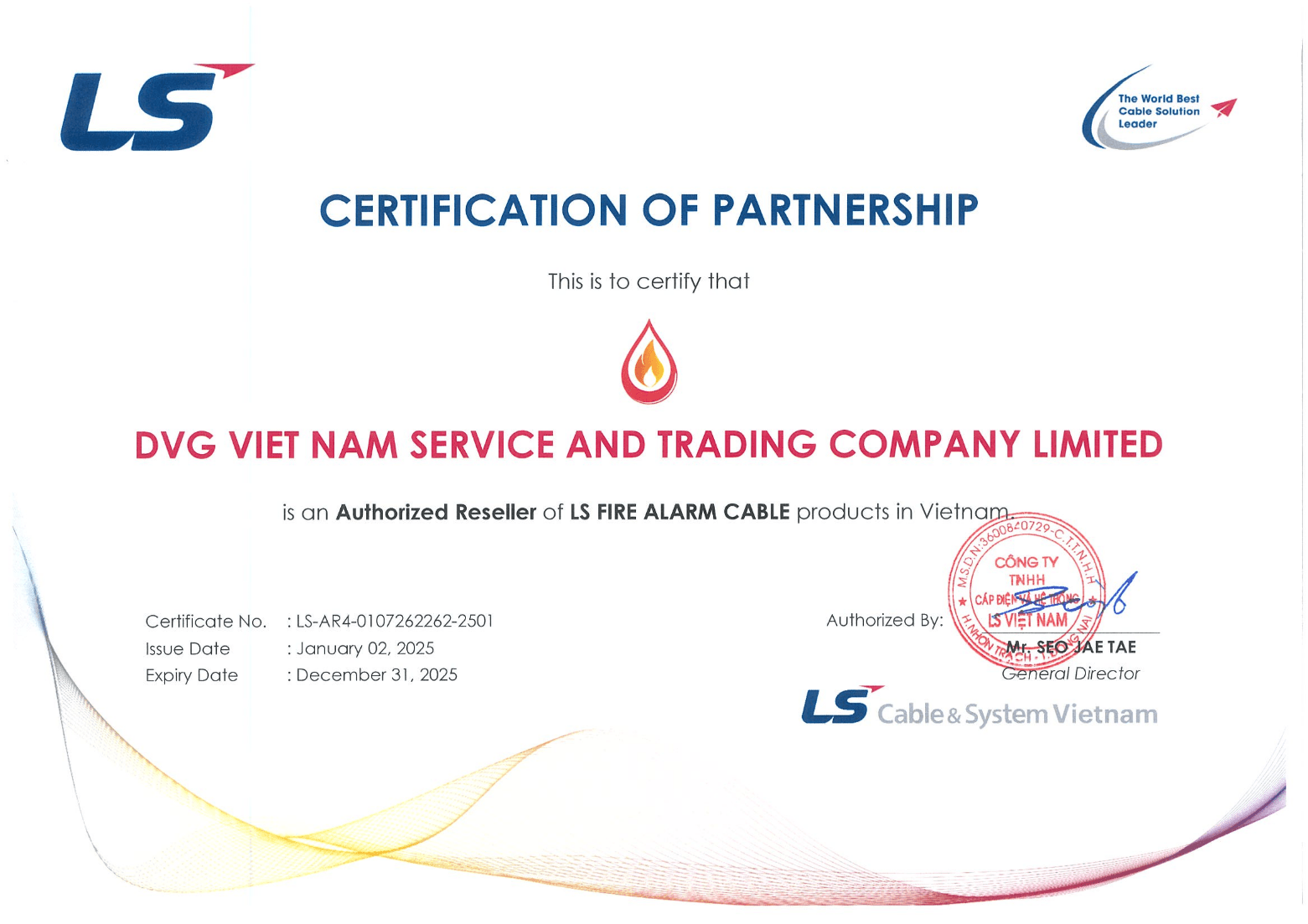 UL Certified certificate